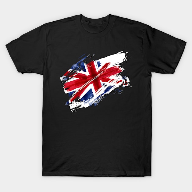 United Kingdom Flag England London Uk T-Shirt by MooonTees